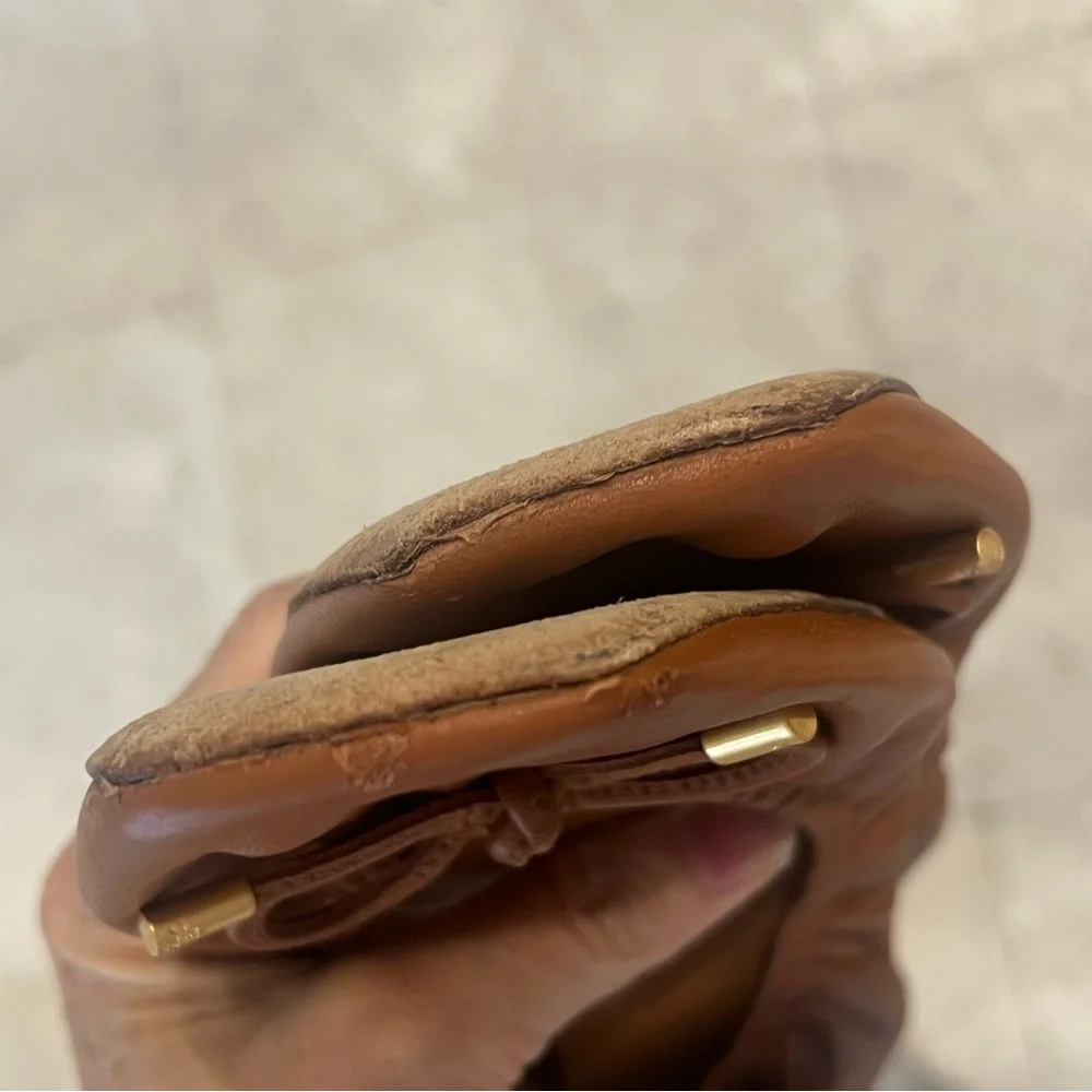 TORY BURCH Brown Leather Ballet Flats 8